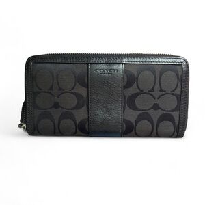 Coach Black Signature Wallet
